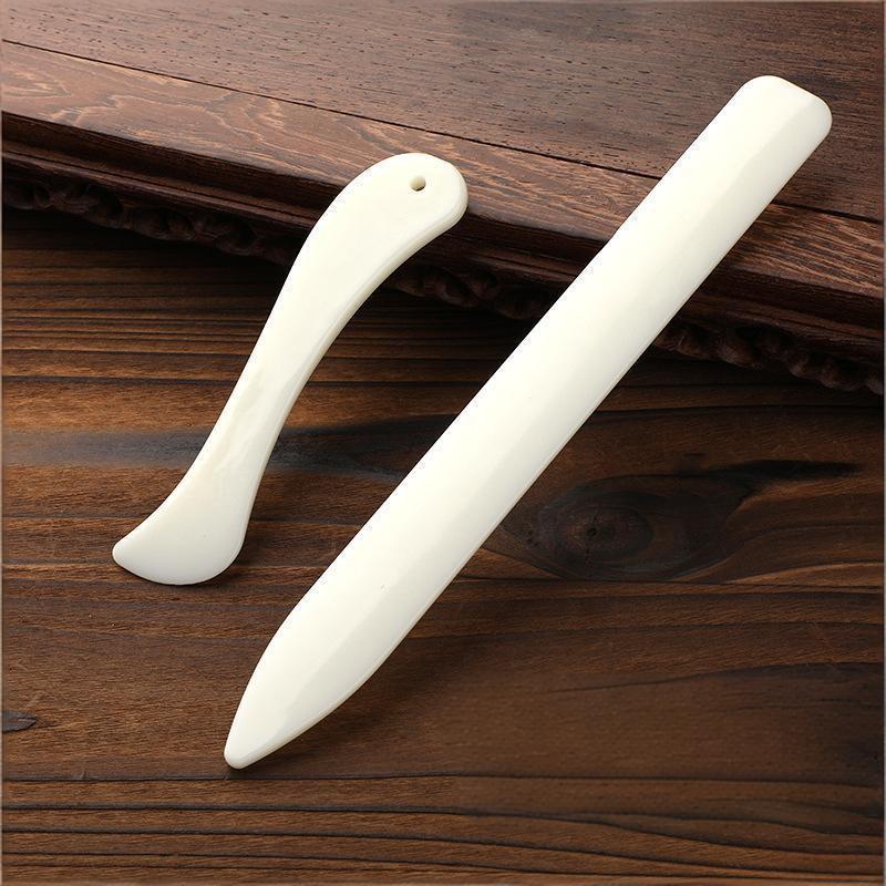 Bone Folder Tool - 2 Peças Dobrador de Couro Multifuncional