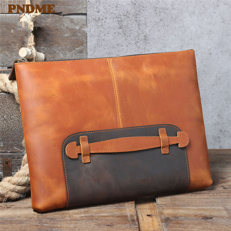 Bolsa de mão masculina de cour - Leatherwork Designs avaliação e preço